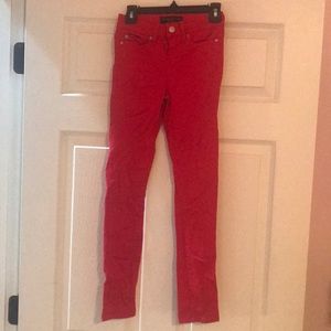 Red girls jeans